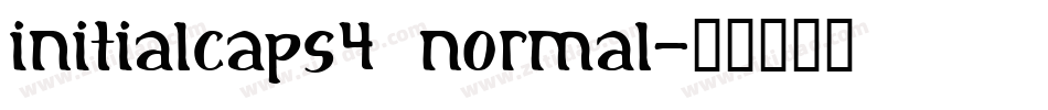 InitialCaps4 Normal字体转换